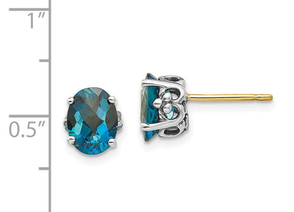 14k/Silver Two-Tone Earrings Style QTC1342 - Classique Jewelry Inc.