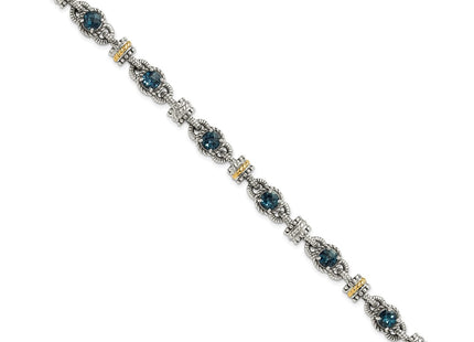 14k/Silver Two-Tone Bracelets Style QTC1377 - Classique Jewelry Inc.