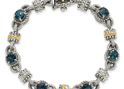 14k/Silver Two-Tone Bracelets Style QTC1377 - Classique Jewelry Inc.