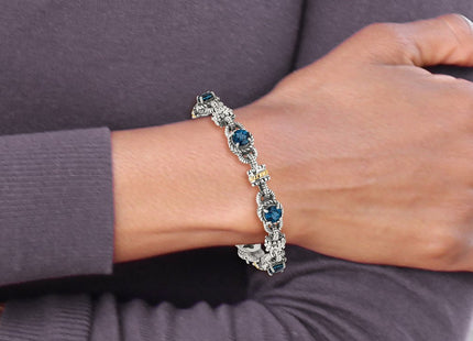 14k/Silver Two-Tone Bracelets Style QTC1377 - Classique Jewelry Inc.