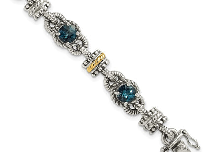 14k/Silver Two-Tone Bracelets Style QTC1377 - Classique Jewelry Inc.