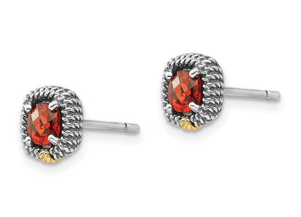 14k/Silver Two-Tone Earrings Style QTC1388 - Classique Jewelry Inc.