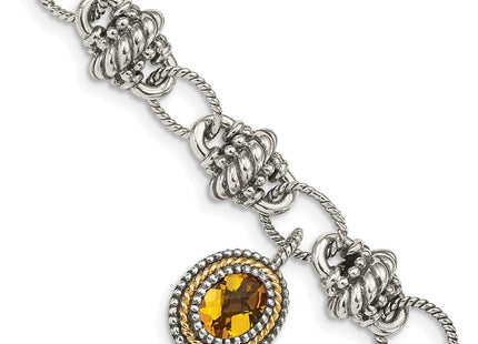 14k/Silver Two-Tone Bracelets Style QTC1435 - Classique Jewelry Inc.