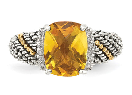 14k/Silver Two-Tone Rings Style QTC1441 - Classique Jewelry Inc.