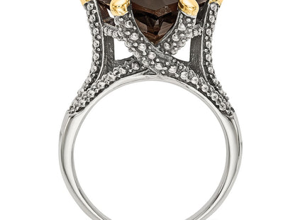 14k/Silver Two-Tone Rings Style QTC1496 - Classique Jewelry Inc.