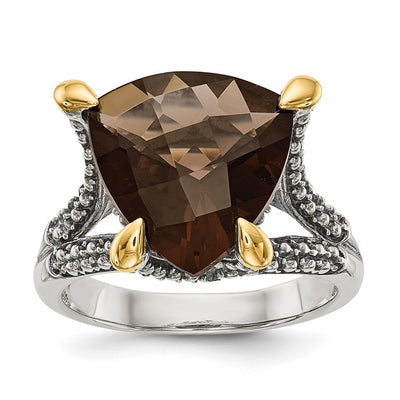 Sterling silver quartz ring