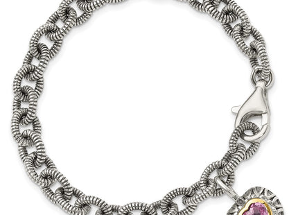 14k/Silver Two-Tone Bracelets Style QTC1523 - Classique Jewelry Inc.