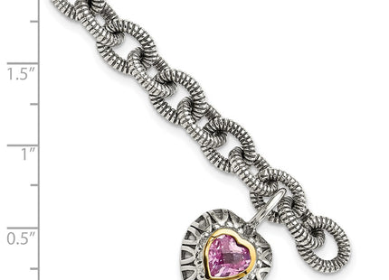 14k/Silver Two-Tone Bracelets Style QTC1523 - Classique Jewelry Inc.