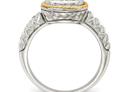 Sterling silver diamond ring, alternate view
