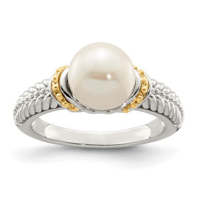 Sterling silver pearl ring