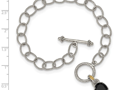 14k/Silver Two-Tone Bracelets Style QTC1538 - Classique Jewelry Inc.