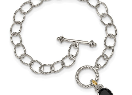 14k/Silver Two-Tone Bracelets Style QTC1538 - Classique Jewelry Inc.