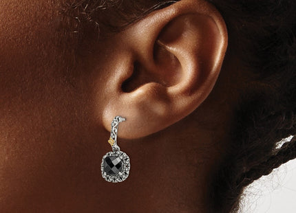 14k/Silver Two-Tone Earrings Style QTC1544 - Classique Jewelry Inc.