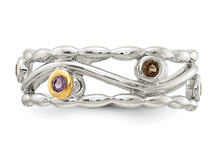 14k/Silver Two-Tone Rings Style QTC1552 - Classique Jewelry Inc.
