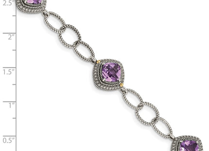 14k/Silver Two-Tone Bracelets Style QTC1553 - Classique Jewelry Inc.