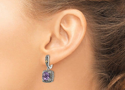 14k/Silver Two-Tone Earrings Style QTC1563 - Classique Jewelry Inc.