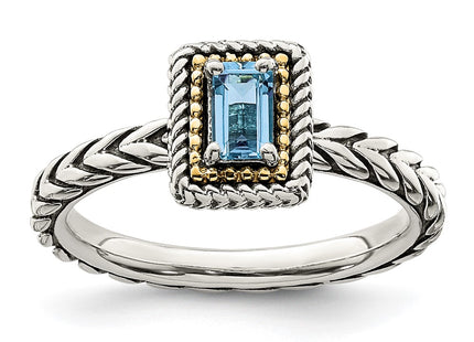14k/Silver Two-Tone Rings Style QTC1615 - Classique Jewelry Inc.