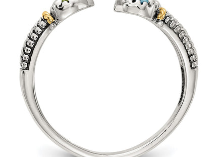 14k/Silver Two-Tone Rings Style QTC1624 - Classique Jewelry Inc.