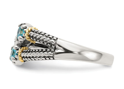 14k/Silver Two-Tone Rings Style QTC1624 - Classique Jewelry Inc.
