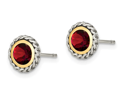 14k/Silver Two-Tone Earrings Style QTC1640 - Classique Jewelry Inc.