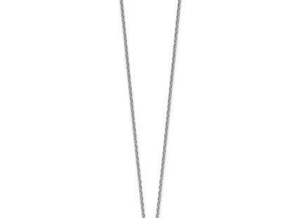 Shey Couture Sterling Silver with 14K Accent Antiqued Round Bezel Peridot Necklace