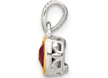 14k/Silver Two-Tone Pendants Style QTC1698 - Classique Jewelry Inc.