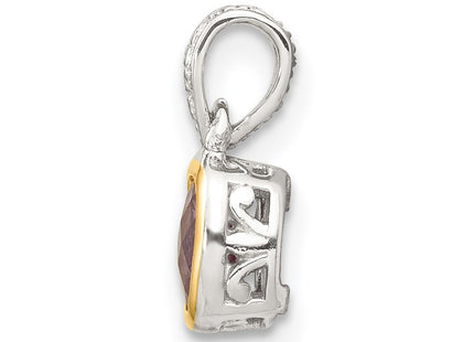 14k/Silver Two-Tone Pendants Style QTC1699 - Classique Jewelry Inc.