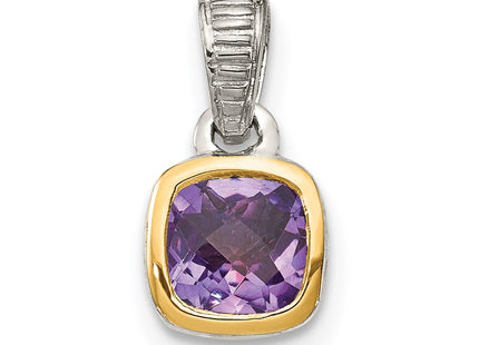 14k/Silver Two-Tone Pendants Style QTC1699 - Classique Jewelry Inc.