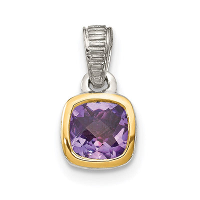 Sterling silver amethyst pendant