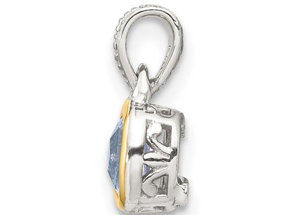 14k/Silver Two-Tone Pendants Style QTC1700 - Classique Jewelry Inc.