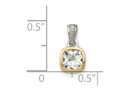 14k/Silver Two-Tone Pendants Style QTC1701 - Classique Jewelry Inc.