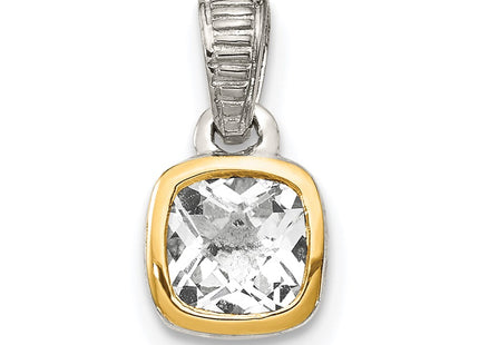14k/Silver Two-Tone Pendants Style QTC1701 - Classique Jewelry Inc.
