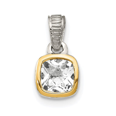 Sterling silver topaz pendant