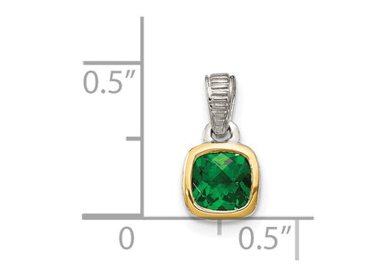 14k/Silver Two-Tone Pendants Style QTC1702 - Classique Jewelry Inc.