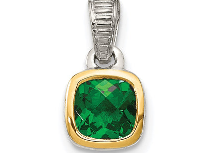 14k/Silver Two-Tone Pendants Style QTC1702 - Classique Jewelry Inc.