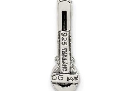 14k/Silver Two-Tone Pendants Style QTC1703 - Classique Jewelry Inc.