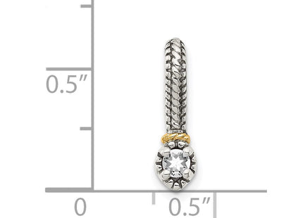 14k/Silver Two-Tone Pendants Style QTC1703 - Classique Jewelry Inc.