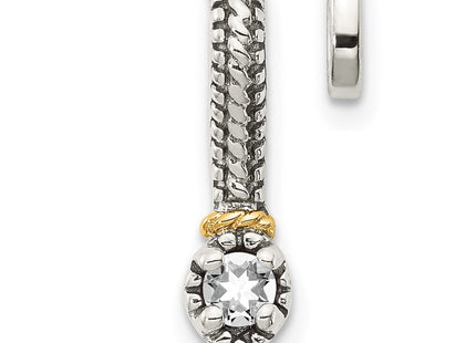 14k/Silver Two-Tone Pendants Style QTC1703 - Classique Jewelry Inc.