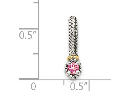 14k/Silver Two-Tone Pendants Style QTC1704 - Classique Jewelry Inc.