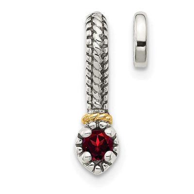 Sterling silver garnet chain