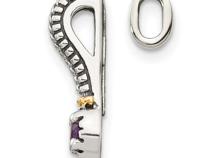 14k/Silver Two-Tone Pendants Style QTC1706 - Classique Jewelry Inc.