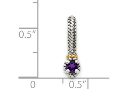 14k/Silver Two-Tone Pendants Style QTC1706 - Classique Jewelry Inc.