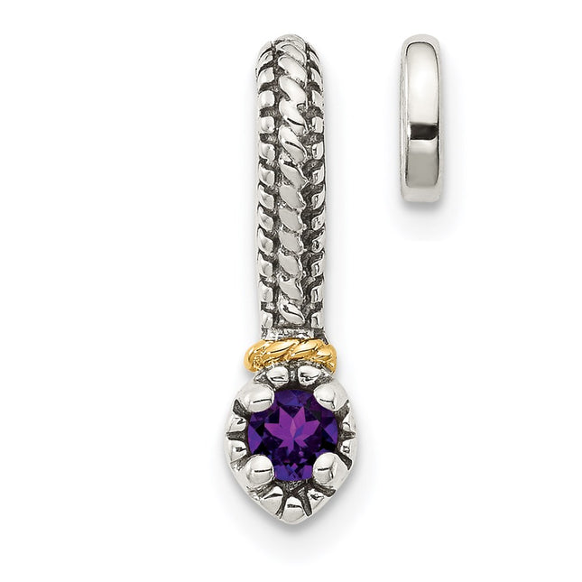 14k/Silver Two-Tone Pendants Style QTC1706 - Classique Jewelry Inc.