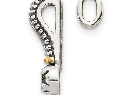 14k/Silver Two-Tone Pendants Style QTC1707 - Classique Jewelry Inc.