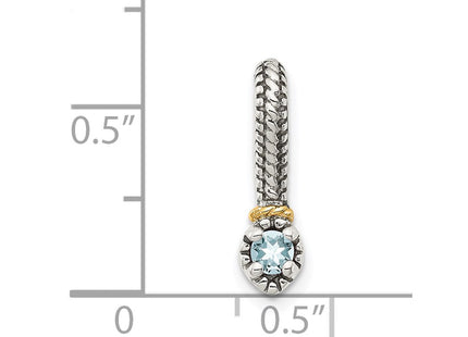 14k/Silver Two-Tone Pendants Style QTC1707 - Classique Jewelry Inc.