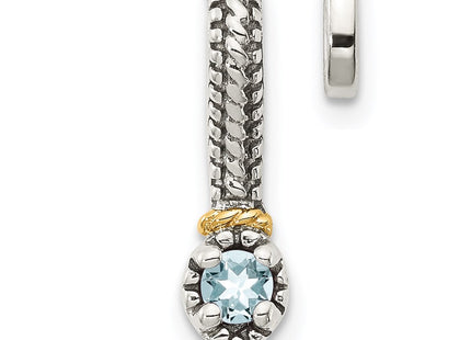 14k/Silver Two-Tone Pendants Style QTC1707 - Classique Jewelry Inc.