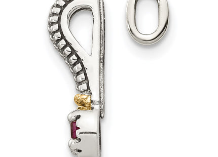 14k/Silver Two-Tone Pendants Style QTC1708 - Classique Jewelry Inc.