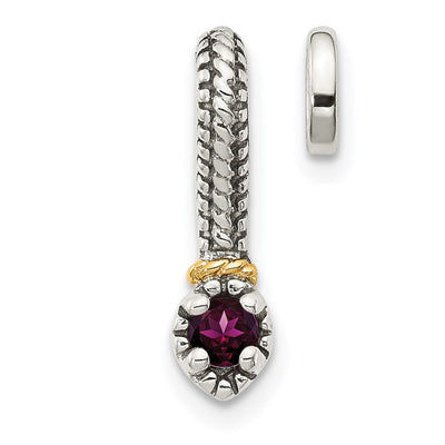 Sterling silver garnet chain