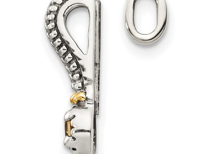 14k/Silver Two-Tone Pendants Style QTC1710 - Classique Jewelry Inc.