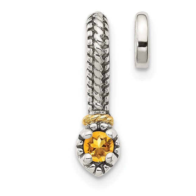 14k/Silver Two-Tone Pendants Style QTC1710 - Classique Jewelry Inc.